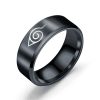 17 Models New Leaf Ring Konoha Uzumaki Symbal Logo Sign Sasuke Itachi Ninja Fashion Stainless Steel 1 - Naruto Merch Shop