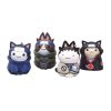 8Pcs Anime Naruto Figures Kawaii Mini Q Version Modle NARUTO Cat Action Figuras Cartoon Model Kids 3 - Naruto Merch Shop