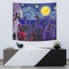 Akatsuki Amekagure Naruto Starry Night Tapestry Horizontal OVER STAND Mockup - Naruto Merch Shop