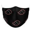 Akatsuki Clouds Naruto Normal Face Mask Mockup - Naruto Merch Shop