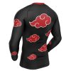 Akatsuki Compression Shirt Rash Guard back side - Naruto Merch Shop