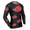 Akatsuki Compression Shirt Rash Guard front side - Naruto Merch Shop