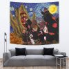 Akatsuki Gedo Statue Naruto Starry Night Tapestry Horizontal LARGE COUCH Mockup - Naruto Merch Shop