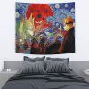 Akatsuki Infinite Tsukuyomi Naruto Starry Night Tapestry Horizontal BED Mockup - Naruto Merch Shop