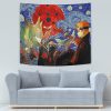 Akatsuki Infinite Tsukuyomi Naruto Starry Night Tapestry Horizontal SMALL COUCH Mockup - Naruto Merch Shop