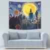 Akatsuki Ultimate Ninja Storm Naruto Starry Night Tapestry Horizontal SMALL COUCH Mockup - Naruto Merch Shop