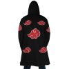 Akatsuki Hooded Cloak Coat BACK Mockup - Naruto Merch Shop