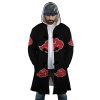 Akatsuki Hooded Cloak Coat FRONT Mockup copy - Naruto Merch Shop