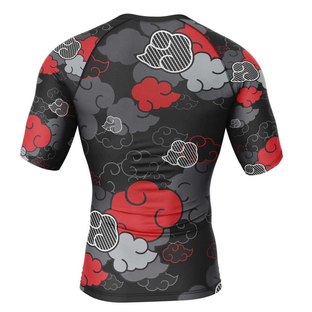 Aloha akatsuki Short Sleeve Rash Guard back - Naruto Merch Shop