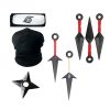 Anime Naruto Cosplay Prop Toys Itachi Gloves Face Mask Headband Ring Kunai Shuriken Accessories Toys for 1 - Naruto Merch Shop