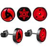 Anime Naruto Jewelry Stud Earrings Accessories Uchiha Itachi Sharingan Cosplay Party Studs Earrings Toys for Women - Naruto Merch Shop