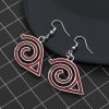 Anime Props Jewelry Konoha Earrings for Women Akatsuki Red Cloud Ear Hoops Ninja Darts Dangle Earring 2 - Naruto Merch Shop