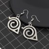 Anime Props Jewelry Konoha Earrings for Women Akatsuki Red Cloud Ear Hoops Ninja Darts Dangle Earring 3 - Naruto Merch Shop