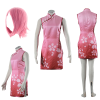 Anime cosplay Haruno Sakura Cosplay Costume Chinese Style Cheongsam Version Halloween comic cosplay - Naruto Merch Shop