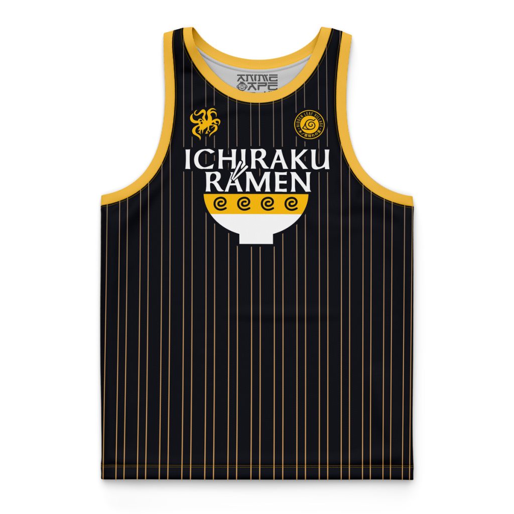 Basketball Jersey flat front 2 - Naruto Merch Shop