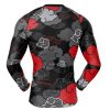 Black Aloha Akatsuki Compression Shirt Rash Guard back - Naruto Merch Shop