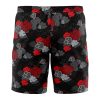 Black Aloha Akatsuki Hawaiian Shorts BACK Mockup - Naruto Merch Shop