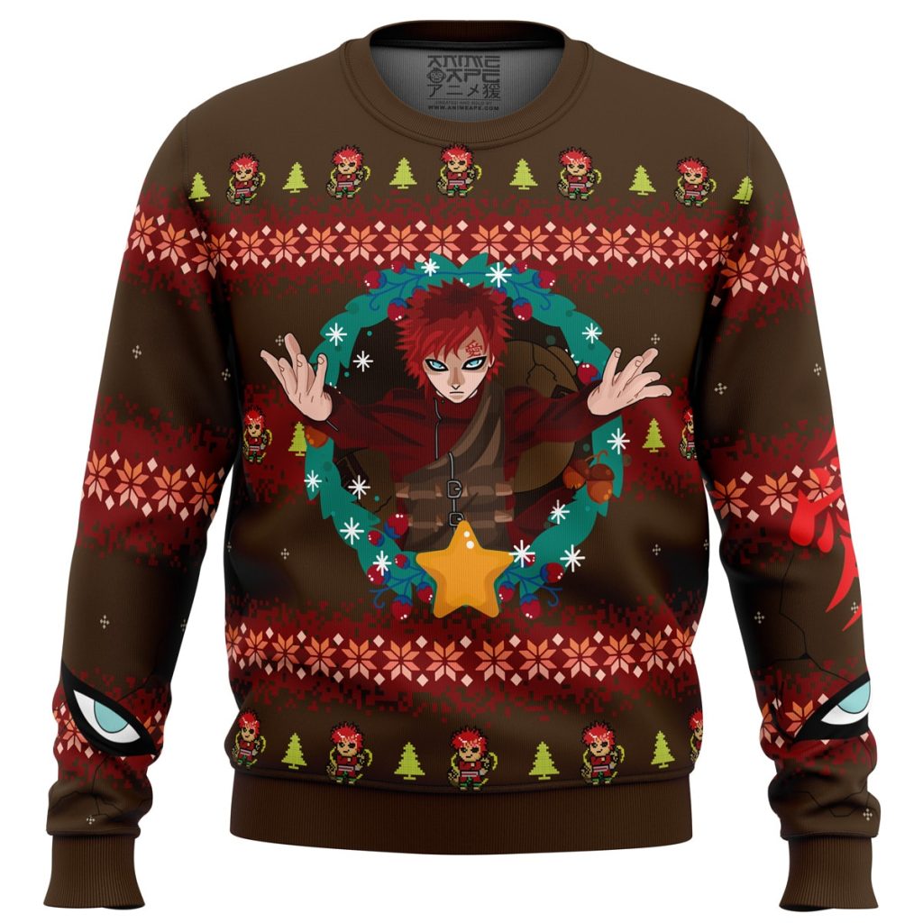 Gaara Sweater front - Naruto Merch Shop