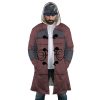 Hashirama Senju Naruto AOP Hooded Cloak Coat FRONT Mockup - Naruto Merch Shop