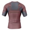 Hashirama Senju Naruto Rashguards Short Sleeve BACK Mockup - Naruto Merch Shop