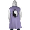 Hinata Hyuga Naruto AOP Hooded Cloak Coat BACK Mockup - Naruto Merch Shop