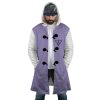 Hinata Hyuga Naruto AOP Hooded Cloak Coat FRONT Mockup - Naruto Merch Shop