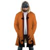 Hokage Orange Naruto AOP Hooded Cloak Coat FRONT Mockup - Naruto Merch Shop