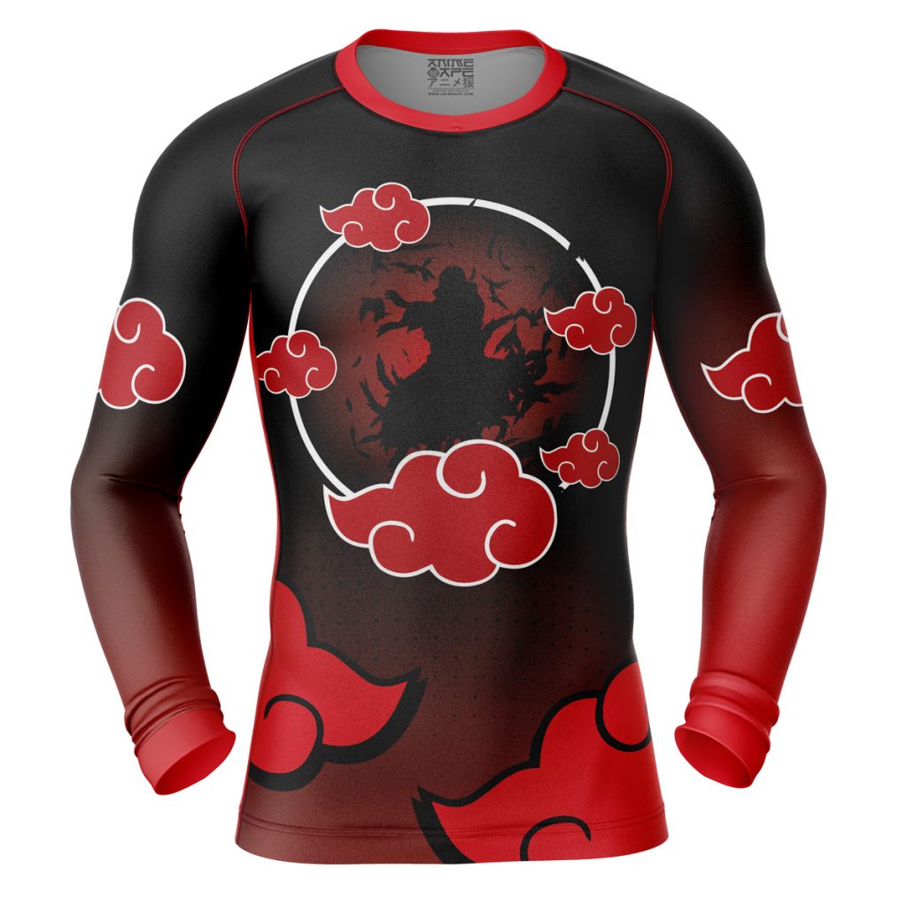 Itachi Compression Shirt Rash Guard front - Naruto Merch Shop