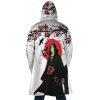 Itachi Uchiha Naruto AOP Hooded Cloak Coat BACK Mockup - Naruto Merch Shop