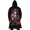 Itachi Uchiha Shinobi Naruto SW AOP Hooded Cloak Coat BACK Mockup - Naruto Merch Shop