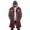 Jiraiya Uniform Naruto AOP Hooded Cloak Coat FRONT Mockup - Naruto Merch Shop