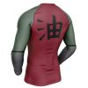 Jiraiya Uniform Naruto Rashguards Long Sleeve B SIDE Mockup - Naruto Merch Shop