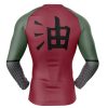 Jiraiya Uniform Naruto Rashguards Long Sleeve BACK Mockup - Naruto Merch Shop