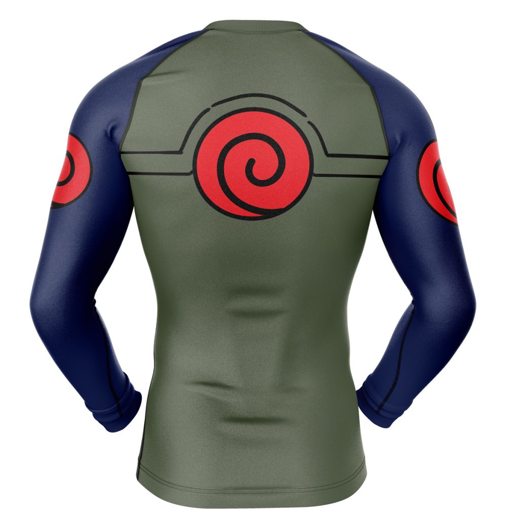 Kakashi Compression Shirt Rash Guard back - Naruto Merch Shop