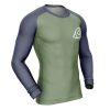 Konohagakure Jounin Uniform Naruto Rashguards Long Sleeve F SIDE Mockup - Naruto Merch Shop