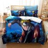 NARUTO 3d Bedding Set Anime Uzumaki Naruto Uchiha Sasuke Popular Character Pattern Duvet Cover Pillowcase King.jpg 640x640 9 - Naruto Merch Shop