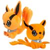 Naruto Kawaii Bijuu Kyuubi Stuffed Doll Nine Tailed Fox Anime Plushie Toys Orange Cute Ninja Dog - Naruto Merch Shop