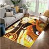 Naruto Kurama Mode Anime Area Rug Bedroom Rug US Gift Decor - Naruto Merch Shop