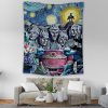 Naruto Starry Night Konoha Tapestry Vertical Couch Mockup - Naruto Merch Shop