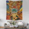 Naruto Starry Ninetails Tapestry Vertical Couch Mockup - Naruto Merch Shop