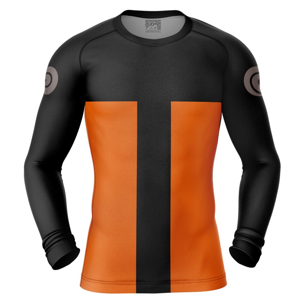 Naruto uzumaki Compression Shirt Rash Guard front - Naruto Merch Shop