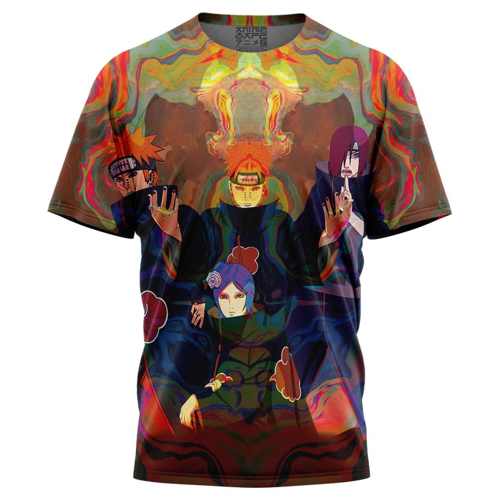 Neon Bond Akatsuki t shirt front - Naruto Merch Shop