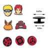 New 13Pcs Anime Naruto Shoes Charms Pvc Cartoon Sharingan Red Cloud DIY Funny Shoe Aceessories Sandals 1 - Naruto Merch Shop