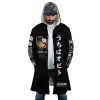 Obito Uchiha Naruto SW AOP Hooded Cloak Coat FRONT Mockup - Naruto Merch Shop