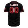 Sasuke Uchiha Clan Naruto AOP Baseball Jersey AOP Baseball Jersey BACK Mockup - Naruto Merch Shop