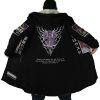 Sasuke Uchiha Naruto SW AOP Hooded Cloak Coat NO HOOD Mockup - Naruto Merch Shop