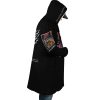 Sasuke Uchiha Naruto SW AOP Hooded Cloak Coat RIGHT Mockup - Naruto Merch Shop