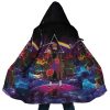 Trippy Naruto Akatsuki Astral Led Pain AOP Hooded Cloak Coat MAIN Mockup - Naruto Merch Shop