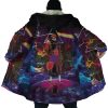 Trippy Naruto Akatsuki Astral Led Pain AOP Hooded Cloak Coat NO HOOD Mockup - Naruto Merch Shop