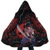 Trippy Sasuke Uchiha Naruto AOP Hooded Cloak Coat MAIN Mockup - Naruto Merch Shop